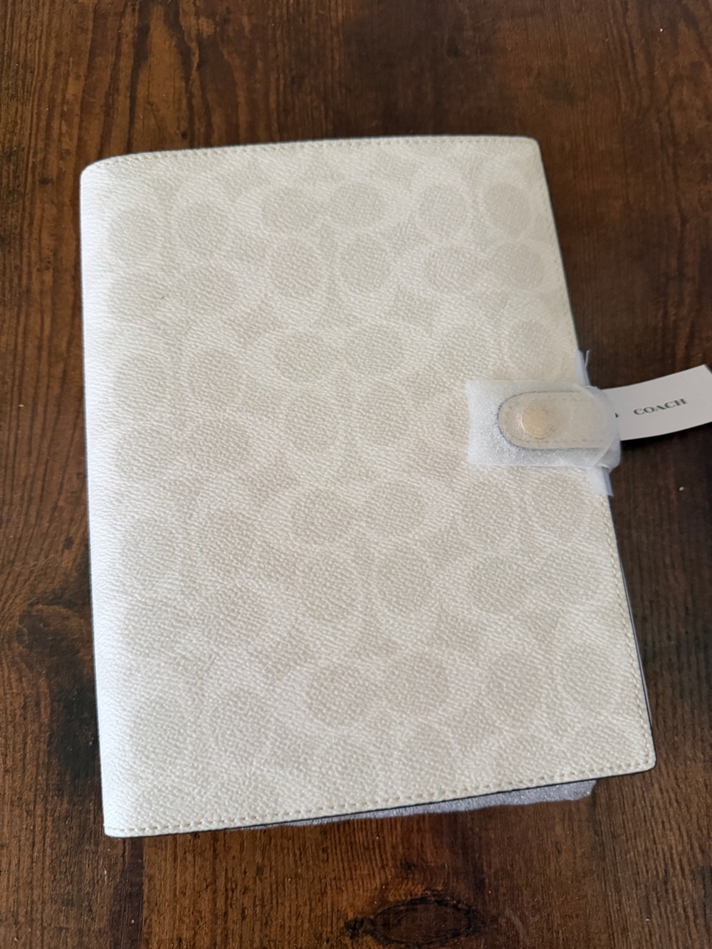 Coach White Signature Canvas notebook - Picture 2 of 3